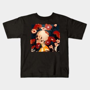 Bloom Amidst Bones Kids T-Shirt